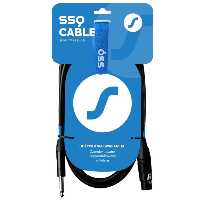 SSQ Cable XZJM2 - Jack mono - XLR moteriškas kabelis, 2 metrai