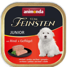 ANIMONDA vom Feinsten Junior Jautiena su paukštiena - Šlapias šunų maistas - 150 g