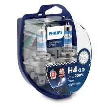 Philips Lempos tipas: H4 Pakuotėje: 2 automobilio priekinių žibintų lemputės