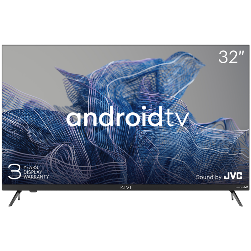 32', HD, Google Android TV, Black, 1366x768, 60 Hz, Sound by JVC, 2x8W, 33 kWh/ 1000h , BT5, HDMI ports 3, 24 months