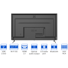 65', UHD, Google Android TV, juodas, 3840x2160, 60 Hz, , 2x12W, 111 kWh/ 1000h , BT5, HDMI prievadai 4, 24 mėn.