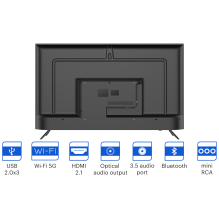55', UHD, Android TV 11, juoda, 3840x2160, 60 Hz, JVC garsas, 2x12W, 83 kWh/ 1000h, BT5.1, HDMI prievadai 4, 24 mėn.