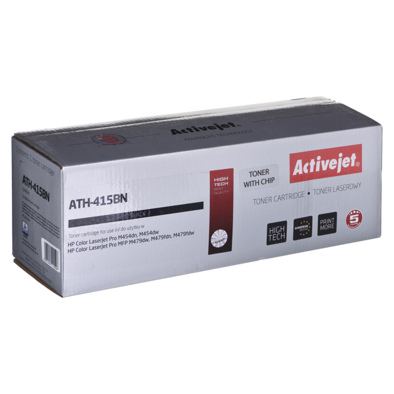 Activejet ATH-415BN printer toner for HP replacement HP 415A W2030A Supreme 2400 pages, Black, With chip