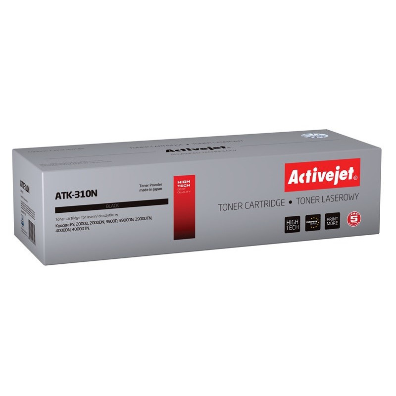 „Activejet ATK-310N“ dažų kasetė (pakeitimas „Kyocera TK-310 Supreme“ 12 000 puslapių juodos spalvos)