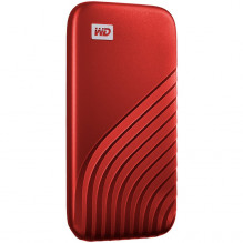 WD 500GB My Passport SSD - Portable SSD, up to 1050MB/ s Read and 1000MB/ s Write Speeds, USB 3.2 Gen 2 - Red, EAN: 6196