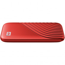 WD 500GB My Passport SSD - Portable SSD, up to 1050MB/ s Read and 1000MB/ s Write Speeds, USB 3.2 Gen 2 - Red, EAN: 6196