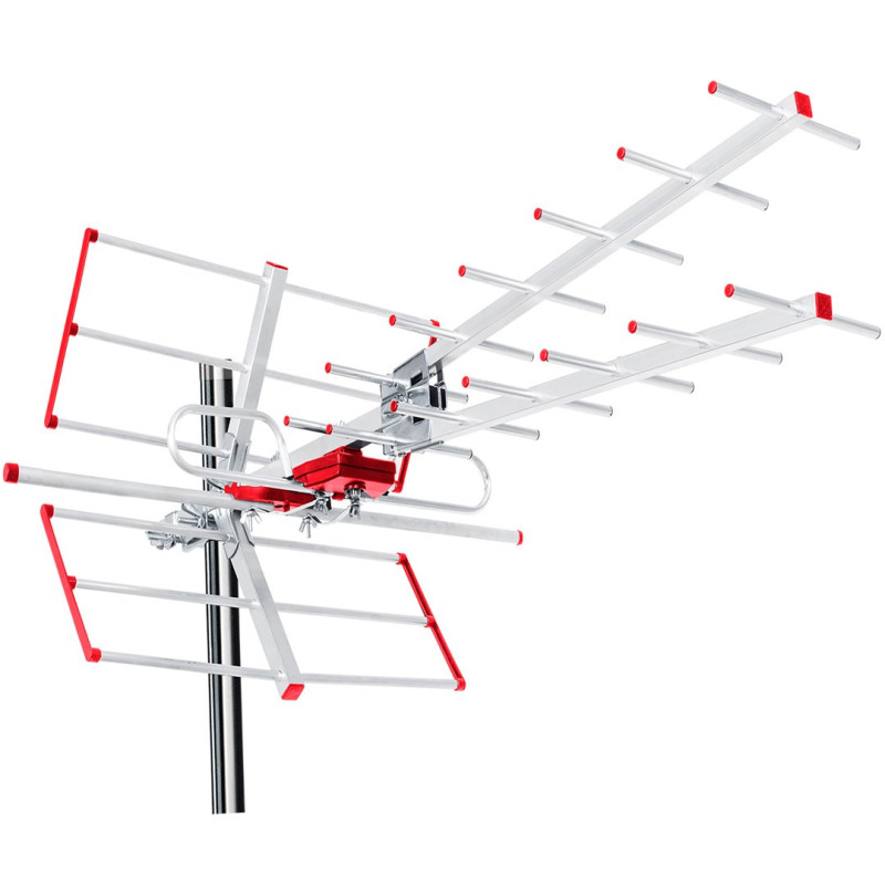 Maclean MCTV-855 Terrestrial TV DVB-T / T2 H.265 HEVC Antenna Combo UHF VHF Passive max 100dBμV Filter Lte