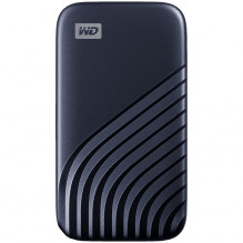 WD 500GB My Passport SSD - Portable SSD, up to 1050MB/ s Read and 1000MB/ s Write Speeds, USB 3.2 Gen 2 - Midnight Blue,