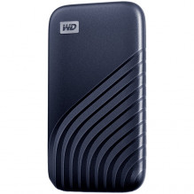WD 500GB My Passport SSD - Portable SSD, up to 1050MB/ s Read and 1000MB/ s Write Speeds, USB 3.2 Gen 2 - Midnight Blue,