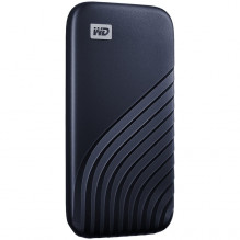 WD 500GB My Passport SSD - Portable SSD, up to 1050MB/ s Read and 1000MB/ s Write Speeds, USB 3.2 Gen 2 - Midnight Blue,