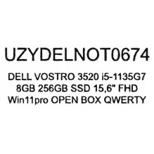 DELL VOSTRO 3520 i5-1135G7 8GB 256GB SSD 15,6&quot; FHD Win11pro OPEN BOX Išpakuotas