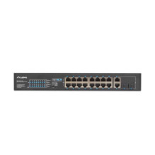 Lanberg Switch rack 19&quot; POE+ 16x 100MB / 2X COMBO GIGABIT ETHERNET 150W