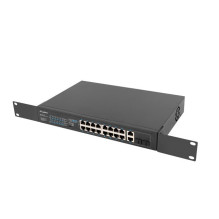 Lanberg Switch rack 19&quot; POE+ 16x 100MB / 2X COMBO GIGABIT ETHERNET 150W