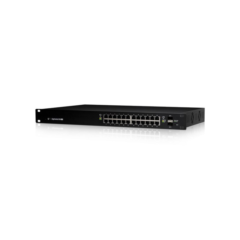 Ubiquiti EdgeSwitch 24 250W Managed L2 / L3 Gigabit Ethernet (10 / 100 / 1000) Power over Ethernet (PoE) 1U Black