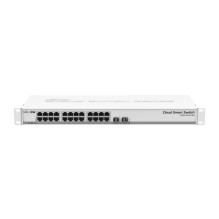 Mikrotik CSS326-24G-2S+RM network switch Managed Gigabit Ethernet (10 / 100 / 1000) Power over Ethernet (PoE) 1U White