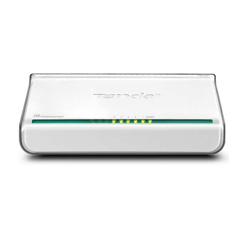 Tenda 5-Port Fast Ethernet Switch Unmanaged White