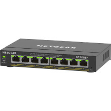 NETGEAR 8-Port Gigabit Ethernet PoE+ Plus Switch (GS308EP) Managed L2 / L3 Gigabit Ethernet (10 / 100 / 1000) Power over