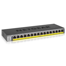 NETGEAR GS116PP Unmanaged Gigabit Ethernet (10 / 100 / 1000) Power over Ethernet (PoE) Black