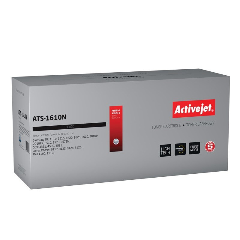 Activejet ATS-1610N toner (replacement for Samsung ML-1610D2 / 2010D3, Xerox 106R01159, Dell J9833 Supreme 3000 pages bl