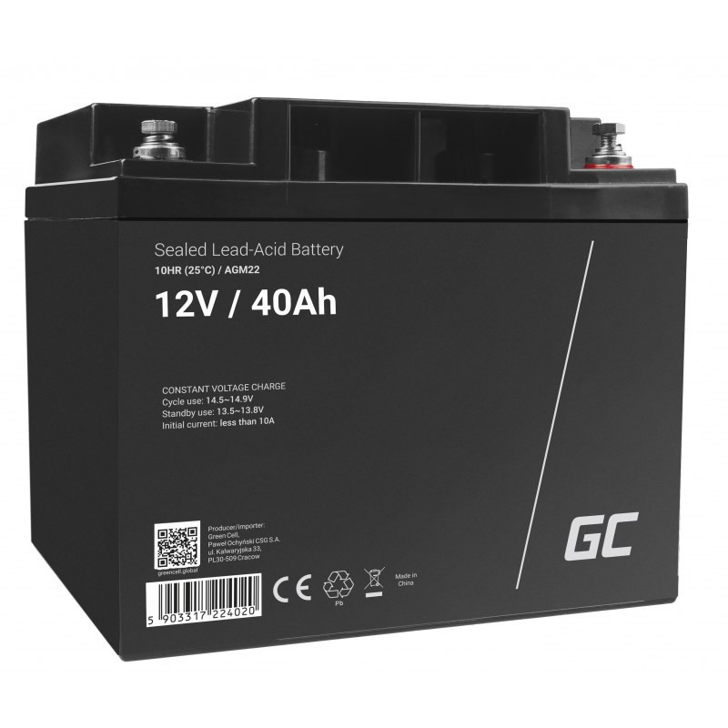 Green Cell AGM22 UPS baterija sandari švino rūgštis (VRLA) 12 V 40 Ah