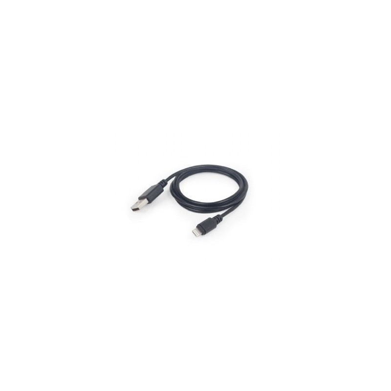 Gembird CC-USB2-AMLM-1M žaibo kabelis Juodas
