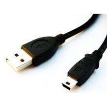 Gembird 1.8m USB 2.0 A / mini-USB M USB laidas USB A Mini-USB B juodas