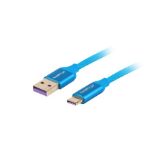 Lanberg CA-USBO-21CU-0010-BL USB kabelis 1 m USB 2.0 USB A USB C Blue