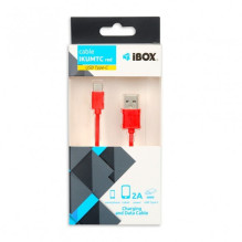 CABLE I-BOX USB 2.0 C TIPO, 2A 1M RAUDONA