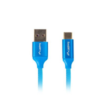 Lanberg CA-USBO-22CU-0010-BL USB kabelis 1 m USB 2.0 USB C USB A Mėlynas