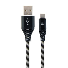 Gembird CC-USB2B-AMCM-2M-BW USB laidas USB 2.0 USB A USB C Juoda, balta