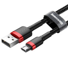 Cable Micro USB Baseus Cafule 1.5A 2m (red &amp; black)