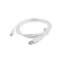 Lanberg CA-USBM-10CC-0018-W USB laidas 1,8 m USB 2.0 Micro-USB B USB A Balta