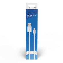 Savio CL-125 USB cable 1 m USB 2.0 USB A USB C White