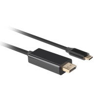 Lanberg CA-CMDP-10CU-0010-BK vaizdo kabelio adapteris 1 m USB Type-C DisplayPort juodas