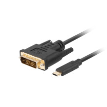Lanberg CA-CMDV-10CU-0018-BK vaizdo kabelio adapteris 1,8 m USB Type-C DVI-D Black