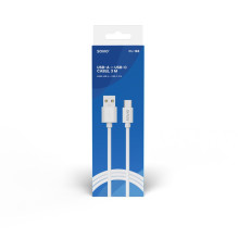 USB cable 2 m USB 2.0, USB A - USB C White SAVIO CL-168