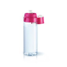 Filtro butelis Brita Fill&amp;Go + 4 vnt filtrų kasetės (0,6l rožinės spalvos)