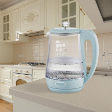 Maestro MR-052-BLUE Electric glass kettle, blue 1.7 L