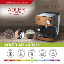 Adler AD 4404cr Combi kavos virimo aparatas 1,6 L Pusiau automatinis