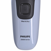 Philips X3003 / 00 vyriška skustuvas Rotacinis skustuvas Trimmer juodas, mėlynas