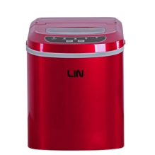 Nešiojamas ledo kubelių gamintojas LIN ICE PRO-R12 raudonas