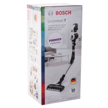 Bosch BBS711W dulkių siurblys / elektrinė šluota be maišelio 0,3 L juoda, nerūdijantis plienas, balta