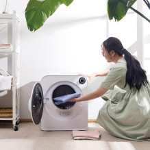 GreenBlue GB405 Tumble Dryer Electric Clothes 830W 3kg Mini Travel Vented Freestanding Wall Mount 5 Drying Programs