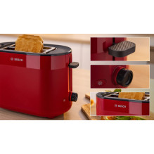 Bosch TAT2M124 toaster 6 2 slice(s) 950 W Red