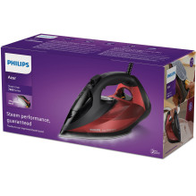 Philips 7000 series DST7022 / 40 iron Steam iron SteamGlide Plus soleplate 2800 W Black, Red
