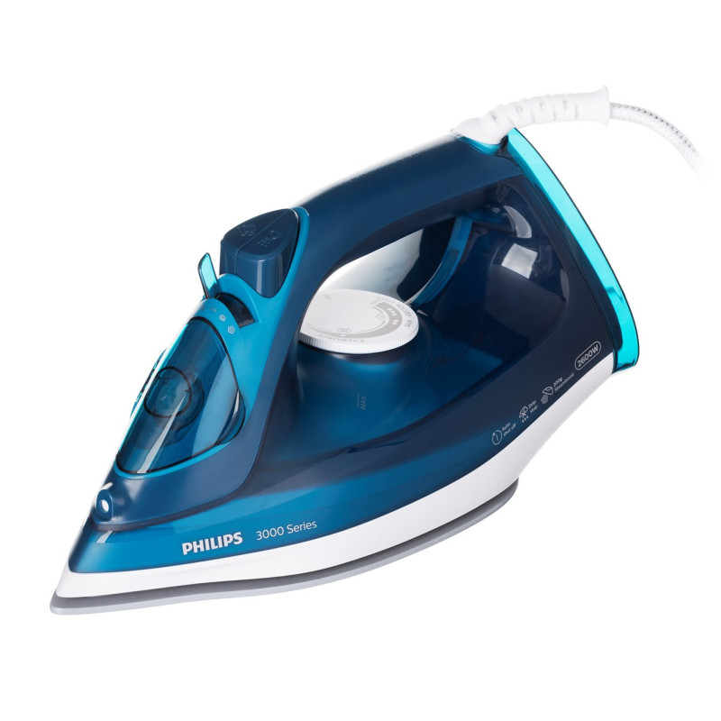 Philips 3000 series DST3040 / 70 iron Steam iron Ceramic soleplate 2400 W Blue