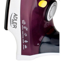 Adler AD 5022 Dry &amp; Steam iron Ceramic soleplate Purple, 2200 W