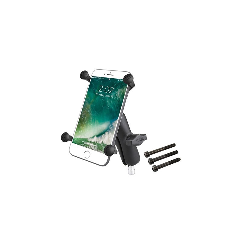 RAM Mounts X-Grip Large Phone Mount with Motorcycle Handlebar Clamp Base