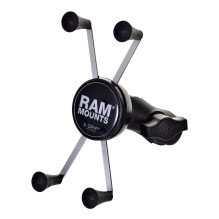RAM tvirtinimas X-Grip didelis telefono laikiklis su motociklo šakės koto pagrindu