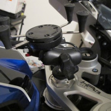 RAM tvirtinamas X-Grip telefono laikiklis su motociklo šakės koto pagrindu